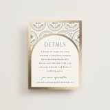 "Vintage Palms" - Direction Cards in Sand by Maria Alou - Front