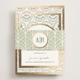 "Vintage Palms" - Direction Cards in Sand by Maria Alou - Assembled with Belly Band