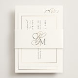 "Golden Ampersand" - Direction Cards in Silk by Kelly Schmidt - Assembled with Belly Band