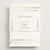 "Classic Elegance" - Direction Cards in Pearl by Nicole Walsh - Assembled with Belly Band