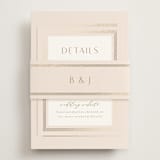 "Soleil" - Direction Cards in Latte by Kristie Kern - Assembled with Belly Band