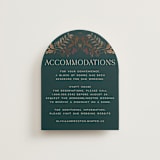 "Autumnal Arch" - Direction Cards in Deep Sea by Erin German - Front