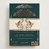 "Autumnal Arch" - Direction Cards in Deep Sea by Erin German - Assembled with Belly Band