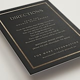 "Timeless Charm" - Direction Cards in Charcoal by Lucrecia Caporale - Detail