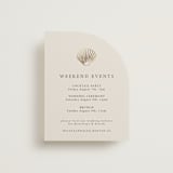 "Simple Seashell" - Direction Cards in Sand by Hannah Bowman - Front