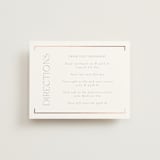 "Bellino" - Direction Cards in Snow by AK Graphics - Front