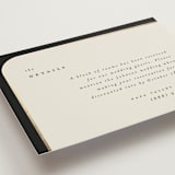 "Tuxedo" - Direction Cards in Black Tie by Carolyn Nicks - Detail