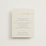 "silk" - Direction Cards in Linen by Pippa Shaw - Front