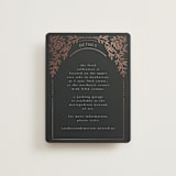 "Gilded nouveau frame" - Direction Cards in Onyx by Ana de Sousa - Front
