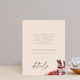 "Autumn Hymnal" - Direction Cards in Blush by Leah Bisch - Front
