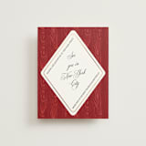 "Moiré" - Direction Cards in Crimson by Studio Suku - Front