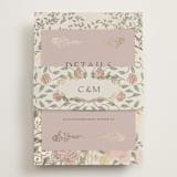 "dancing in the garden" - Direction Cards in Blush Meadow by Grae - Assembled with Belly Band
