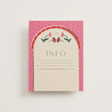 "Indian garden" - Direction Cards in Sindoor by Creo Study - Front