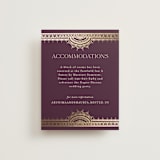 "Arunima" - Direction Cards in Plum by Randi Cirelli - Front