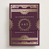 "Arunima" - Direction Cards in Plum by Randi Cirelli - Assembled with Belly Band