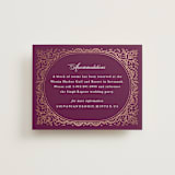 "Zardozi" - Direction Cards in Amethyst by Mansi Verma - Front
