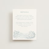 "waves" - Direction Cards in Aqua by Jessie Steury - Front