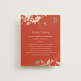"Abstract Flora" - Direction Cards in Lava by Stellax Creative - Front