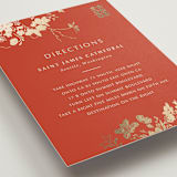 "Abstract Flora" - Direction Cards in Lava by Stellax Creative - Detail