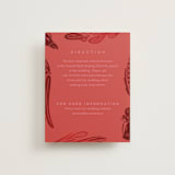 "Fiery" - Direction Cards in Ruby by Ghia Designs - Front