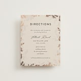 "Botanical Edge" - Direction Cards in Latte by Susan Moyal - Front