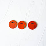 "Personalized Stemless Wine Charms, Set of 10" - Drink Tags and Charms in brown by Left Grain