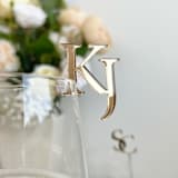 "Custom Initial Drink Tags | | Personalized Cocktail Charms | Set of 20" - Drink Tags and Charms in gold by Self Stationery