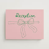 "Just the ribbon" - Direction Signs in trawberry by Vera Lim - Front