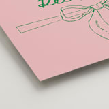"Just the ribbon" - Direction Signs in trawberry by Vera Lim - Detail