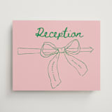 "Just the ribbon" - Direction Signs in trawberry by Vera Lim - Front