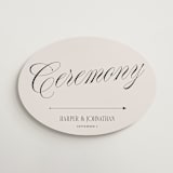 "Mirin" - Direction Signs in Linen by Kate Ahn - Front