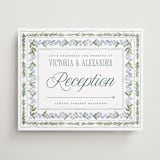 "Vintage Sketched" - Direction Signs in Wisteria by Jenna Holcomb - Front