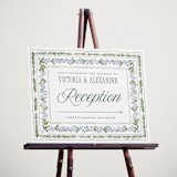 "Vintage Sketched" - Direction Signs in Wisteria by Jenna Holcomb - In Use