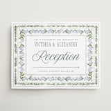"Vintage Sketched" - Direction Signs in Wisteria by Jenna Holcomb - Front