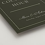 "refined" - Direction Signs in Olive by Nicole Walsh - Detail