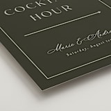 "refined" - Direction Signs in Olive by Nicole Walsh - Detail