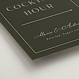 "refined" - Direction Signs in Olive by Nicole Walsh - Detail