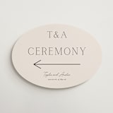 "In Love" - Direction Signs in Linen by Vanessa Doyle - Front