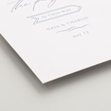 "Ocean Dreams" - Direction Signs in Pale Cerulean by Sabrin Deirani - Detail