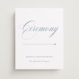"Empire" - Direction Signs in Dusty Blue by Jennifer Postorino - Front