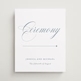 "Empire" - Direction Signs in Dusty Blue by Jennifer Postorino - Front