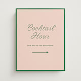 "cotillion" - Direction Signs in Peach by Megan Davis - Front