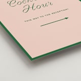 "cotillion" - Direction Signs in Peach by Megan Davis - Detail