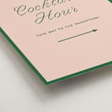 "cotillion" - Direction Signs in Peach by Megan Davis - Detail