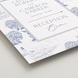 "Coastal Toile" - Direction Signs in Periwinkle by Jenna Holcomb - Detail