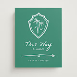 "Palm Tree Crest" - Direction Signs in Palm by Erika Firm - Front