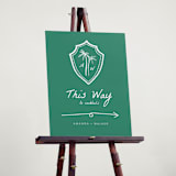 "Palm Tree Crest" - Direction Signs in Palm by Erika Firm - In Use