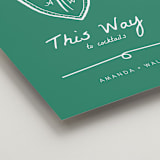 "Palm Tree Crest" - Direction Signs in Palm by Erika Firm - Detail