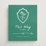 "Palm Tree Crest" - Direction Signs in Palm by Erika Firm - Front