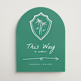 "Palm Tree Crest" - Direction Signs in Palm by Erika Firm - Front